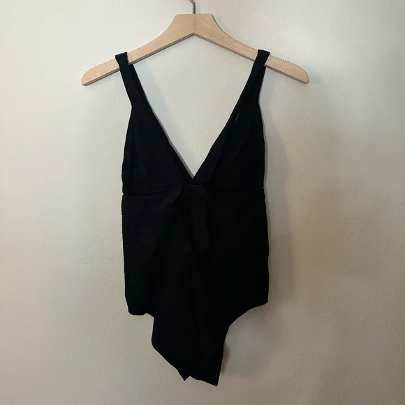 Sezane Elegant Black One-Piece Swimsuit - Picture 6 of 7